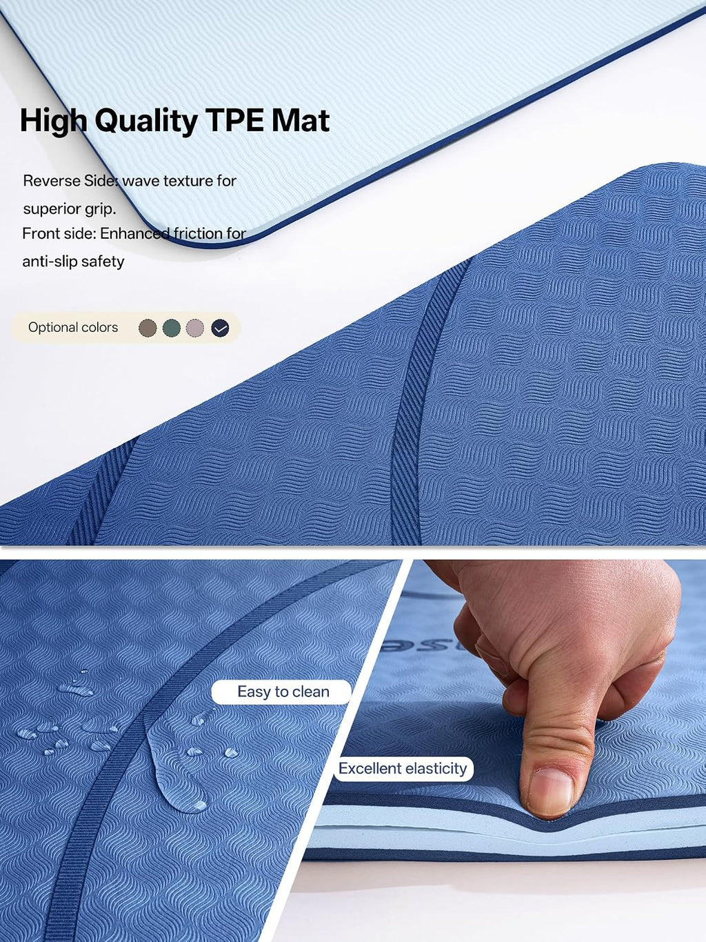 EaseUp Wide Thick Yoga Mat