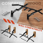 Multi-Grip Wall Mount Pull Up Bar